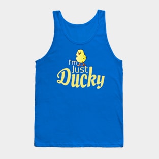Im Just Ducky Cute Yellow Duck Tank Top